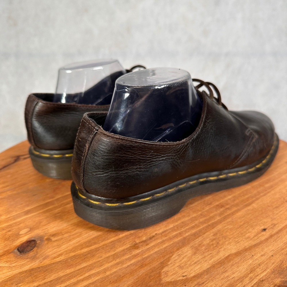 Dr. Martens 1461 Oxford Mens Size 10 Brown Good Leather 3-Eye Derby Shoes - Picture 6 of 14